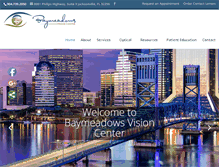 Tablet Screenshot of baymeadowsvision.com